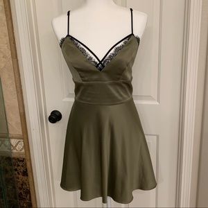 Bebe Silk and Lace Dress